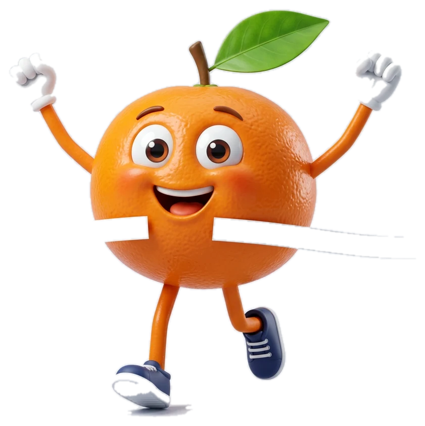Mandarino finisht blij