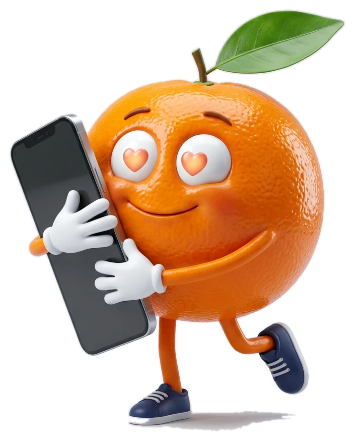 Mandarino is verliefd op de app